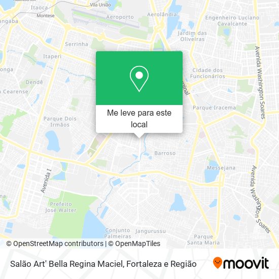 Salão Art' Bella Regina Maciel mapa
