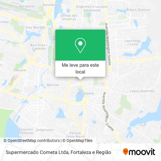 Supermercado Cometa Ltda mapa