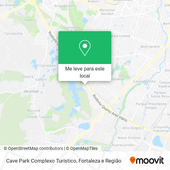 Cave Park Complexo Turístico mapa