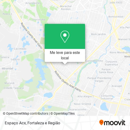 Espaço Acx mapa