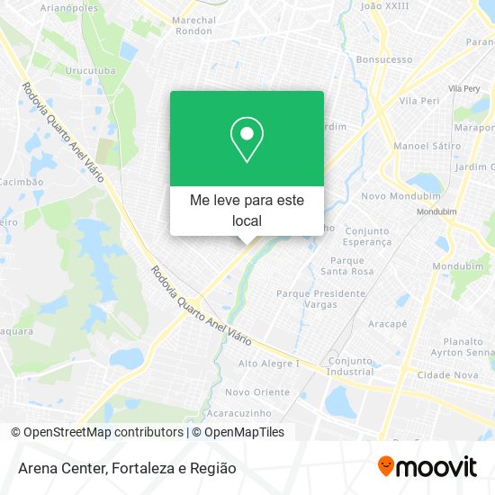 Arena Center mapa