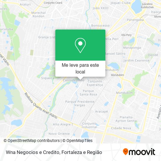 Wna Negocios e Credito mapa