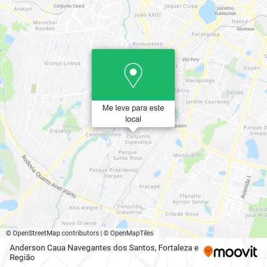 Anderson Caua Navegantes dos Santos mapa