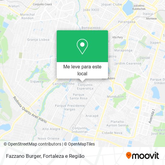 Fazzano Burger mapa