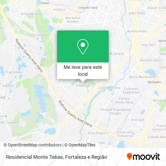 Residencial Monte Tebas mapa