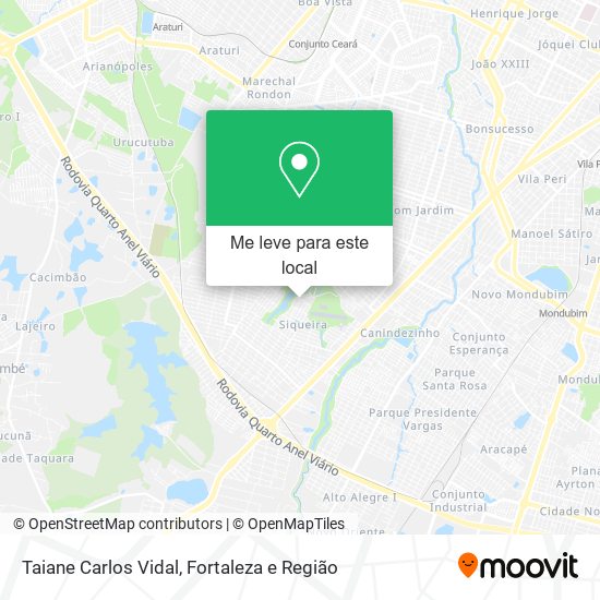 Taiane Carlos Vidal mapa