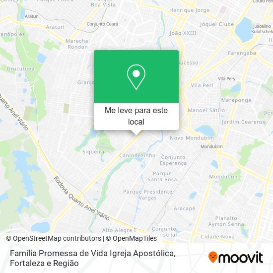 Família Promessa de Vida Igreja Apostólica mapa