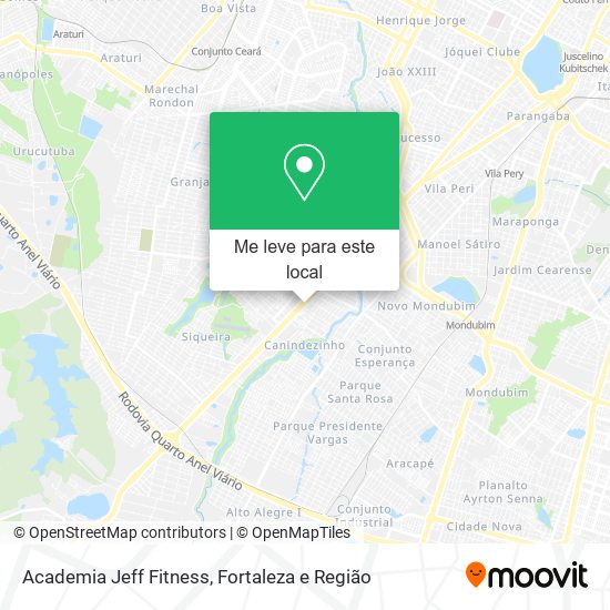 Academia Jeff Fitness mapa