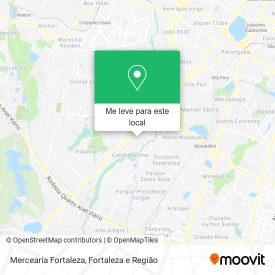 Mercearia Fortaleza mapa