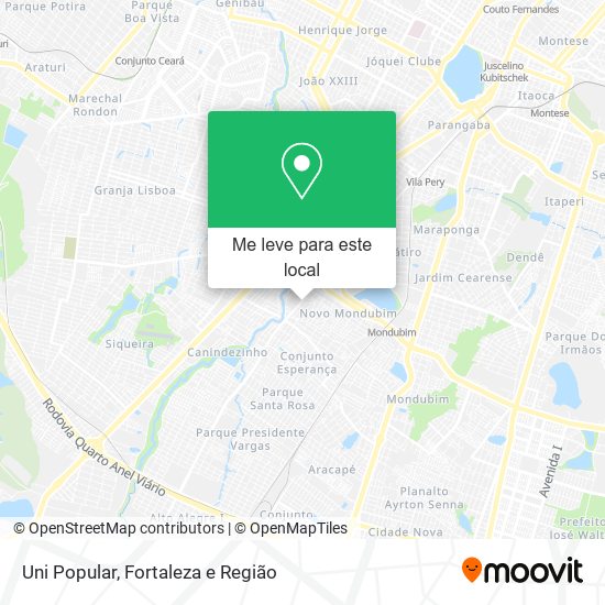 Uni Popular mapa