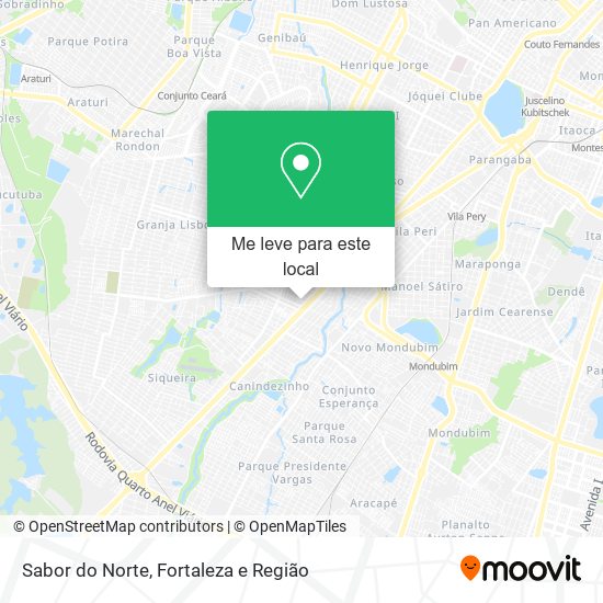 Sabor do Norte mapa