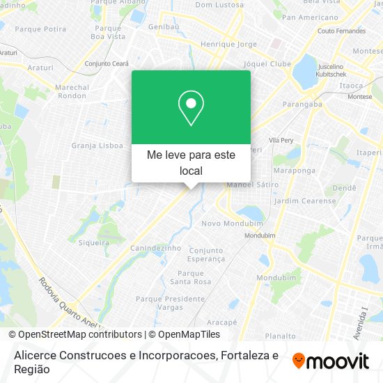 Alicerce Construcoes e Incorporacoes mapa