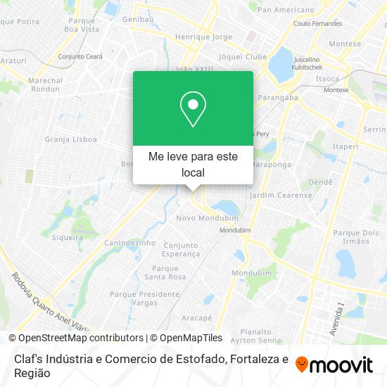 Claf's Indústria e Comercio de Estofado mapa