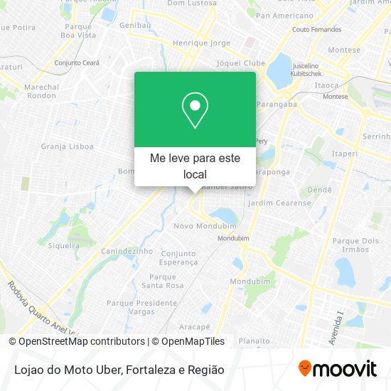 Lojao do Moto Uber mapa