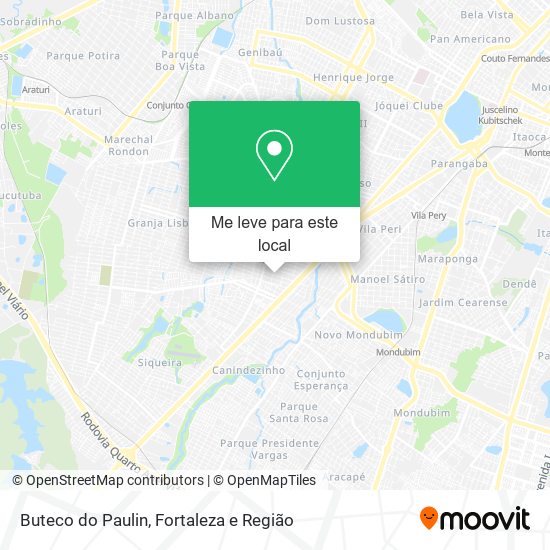 Buteco do Paulin mapa