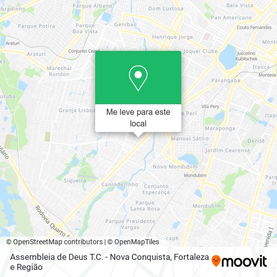 Assembleia de Deus T.C. - Nova Conquista mapa