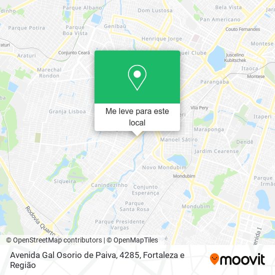 Avenida Gal Osorio de Paiva, 4285 mapa