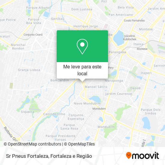 Sr Pneus Fortaleza mapa