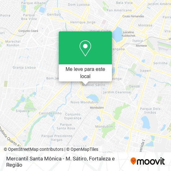 Mercantil Santa Mônica - M. Sátiro mapa