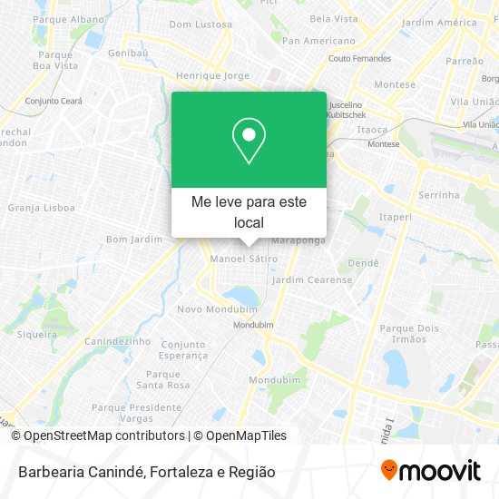 Barbearia Canindé mapa