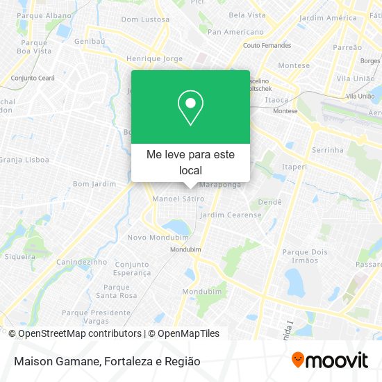 Maison Gamane mapa