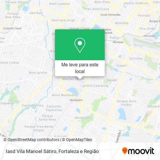 Iasd Vila Manoel Sátiro mapa