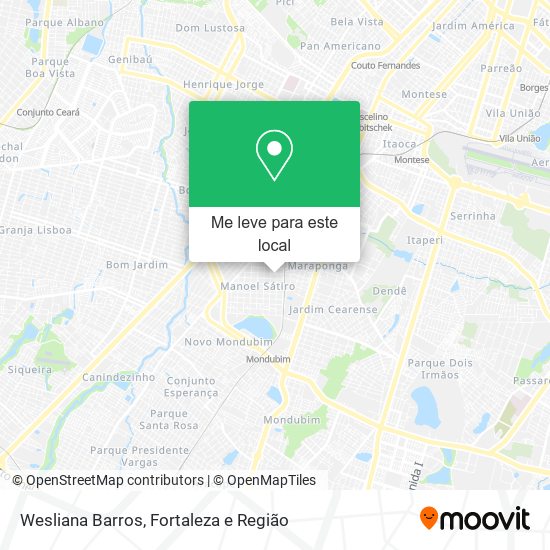 Wesliana Barros mapa