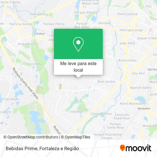 Bebidas Prime mapa