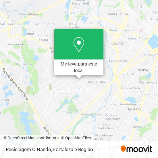 Reciclagem O Nando mapa