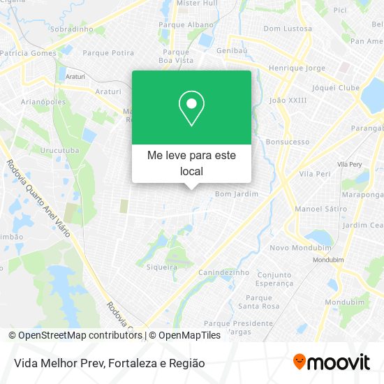 Vida Melhor Prev mapa