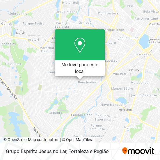 Grupo Espírita Jesus no Lar mapa