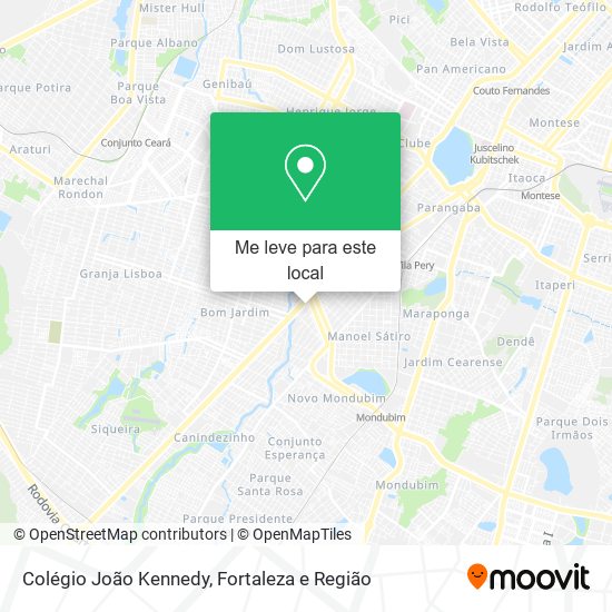 Colégio João Kennedy mapa