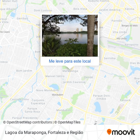 Lagoa da Maraponga mapa