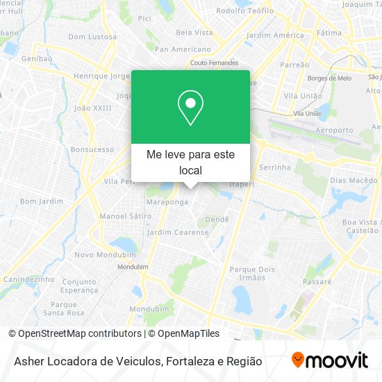 Asher Locadora de Veiculos mapa