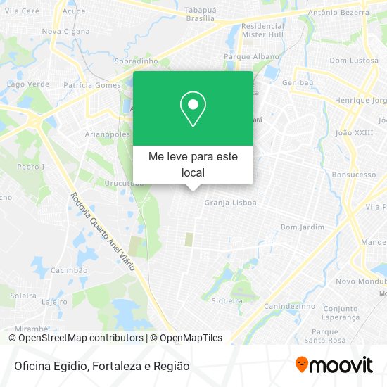 Oficina Egídio mapa