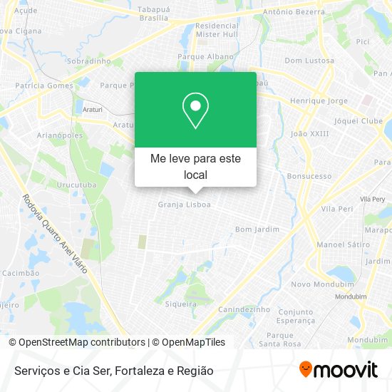 Serviços e Cia Ser mapa