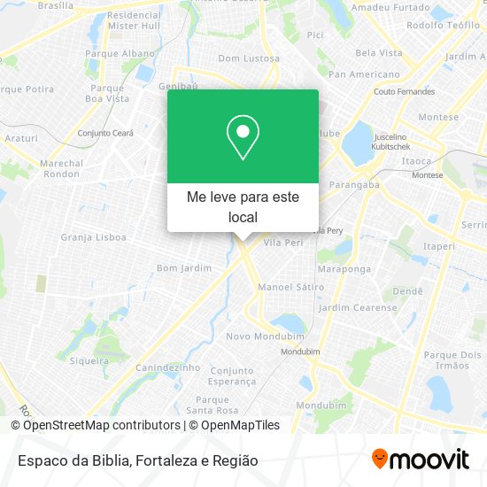 Espaco da Biblia mapa