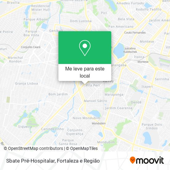Sbate Pré-Hospitalar mapa