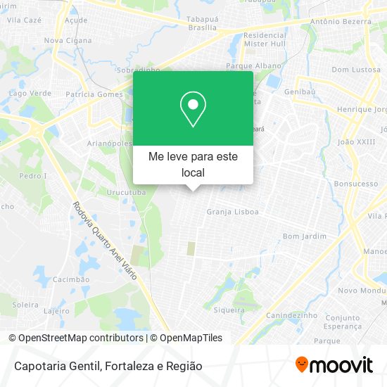 Capotaria Gentil mapa