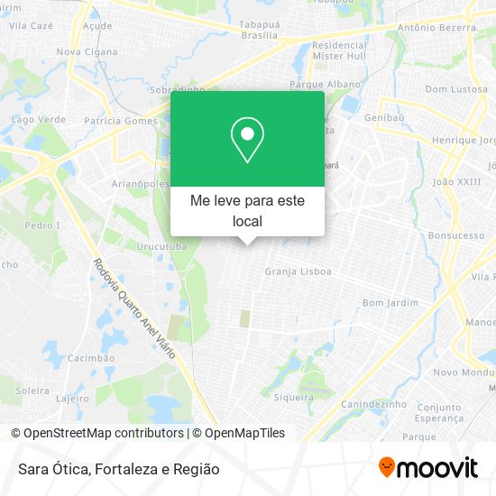 Sara Ótica mapa