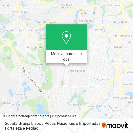 Sucata Granja Lisboa Pecas Nacionais e Importadas mapa