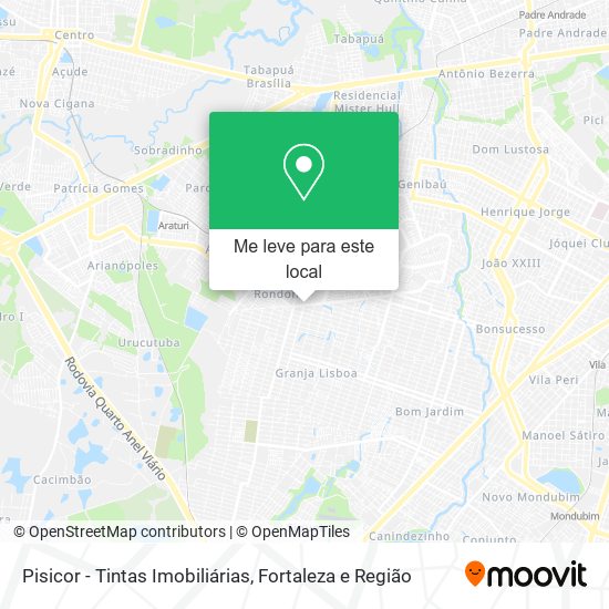 Pisicor - Tintas Imobiliárias mapa