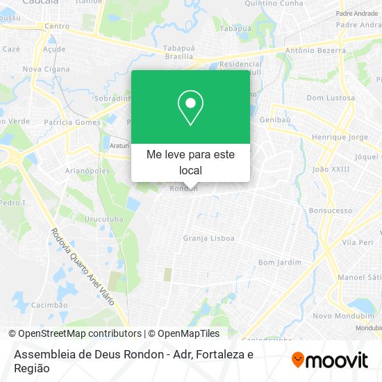 Assembleia de Deus Rondon - Adr mapa