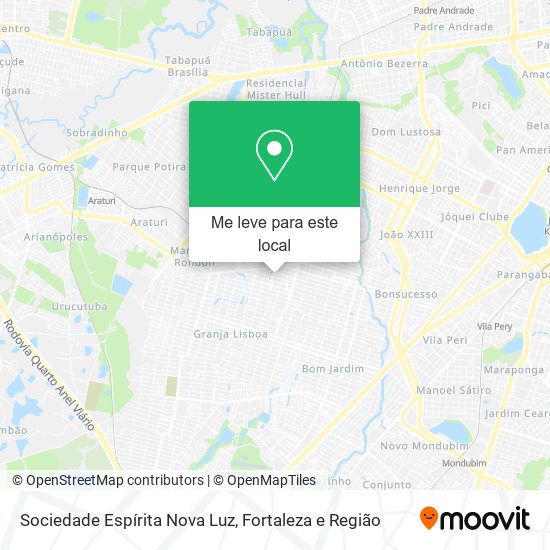 Sociedade Espírita Nova Luz mapa
