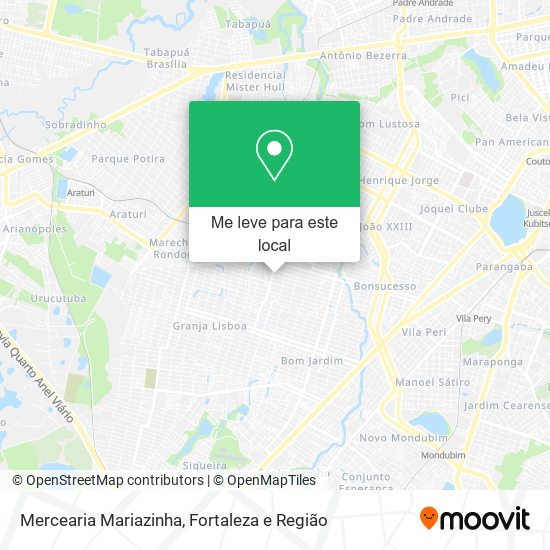 Mercearia Mariazinha mapa