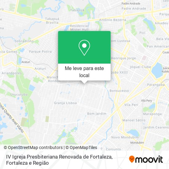 IV Igreja Presbiteriana Renovada de Fortaleza mapa