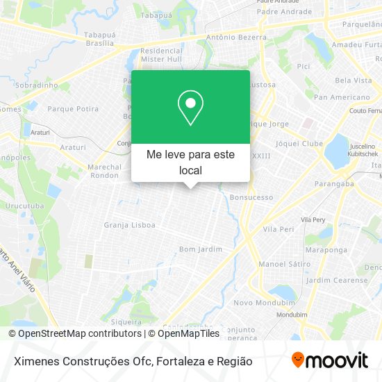 Ximenes Construções Ofc mapa