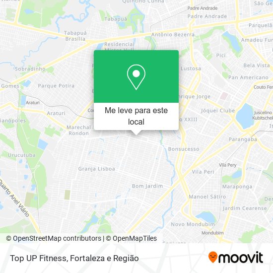 Top UP Fitness mapa