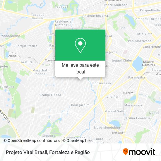 Projeto Vital Brasil mapa