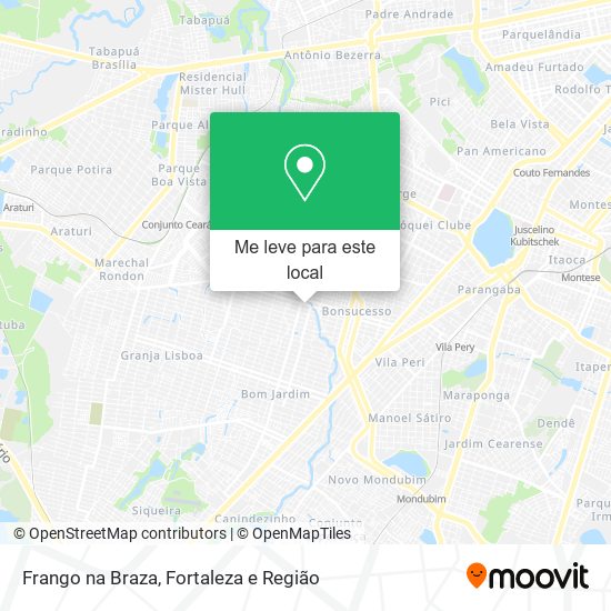 Frango na Braza mapa